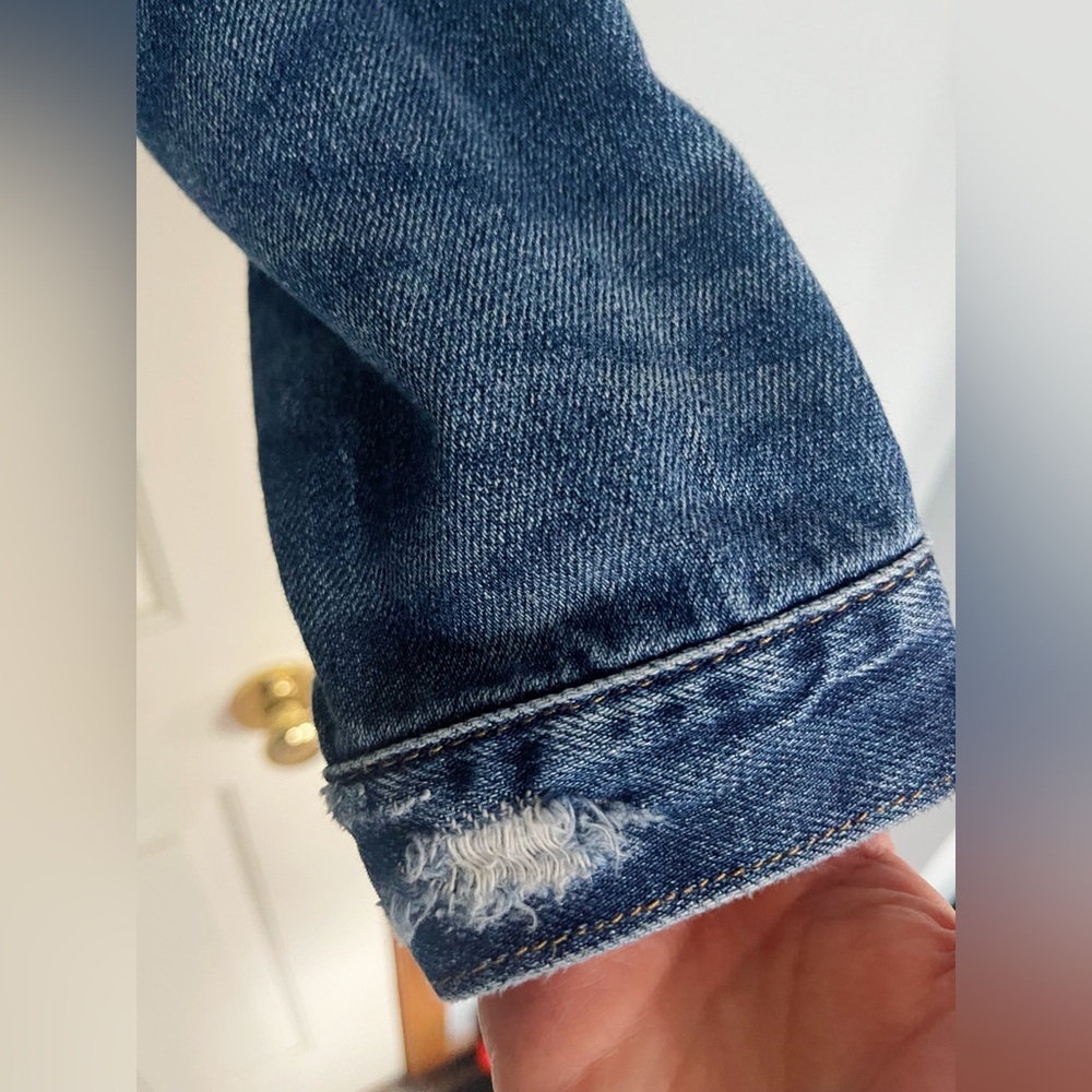 Distressed Denim Jacket - Picture 8 of 9